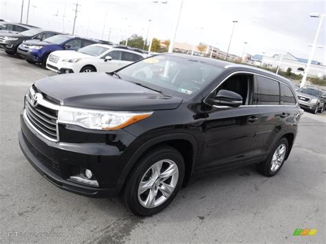 Attitude Black Metallic 2015 Toyota Highlander Limited Awd Exterior