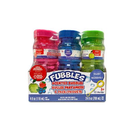 Fubbles Scented 6 Pack 4 Ounce Bubbles Little Kids Inc