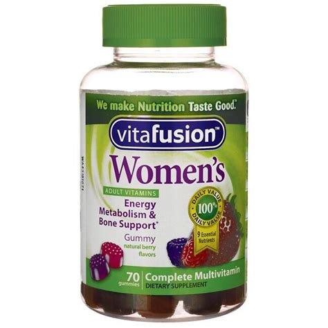 Vitafusion Womens Complete Multivitamin Gummy Berry Flavors 70