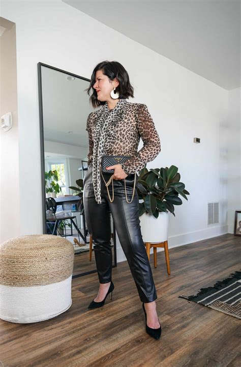 8 Effortless Womens Faux Leather Pants Outfits To Try This Season A