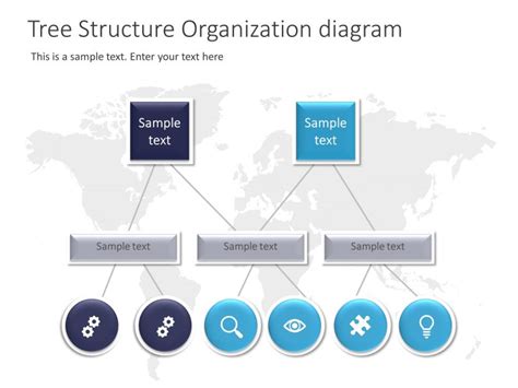 Tree Structure Organization Diagram Powerpoint Template Slideuplift