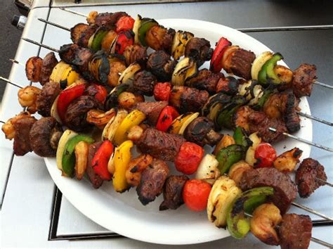 Grilled Steak And Shrimp Kabobs Recipe Feature Dish