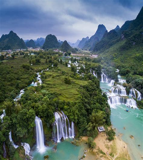 Check Out These Aerial Photos Of Vietnams Ban Gioc Waterfall Tuoi