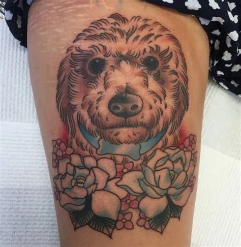 18 Best Goldendoodle Tattoo Ideas Page 2 Of 5 The Dogman