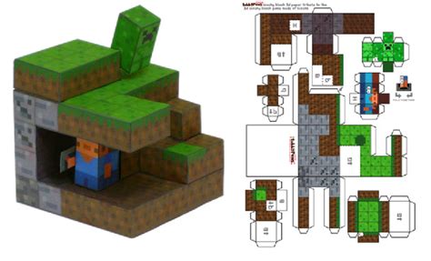 Minecraft Foldable Paper Craft Manualidades De Minecraft Armables