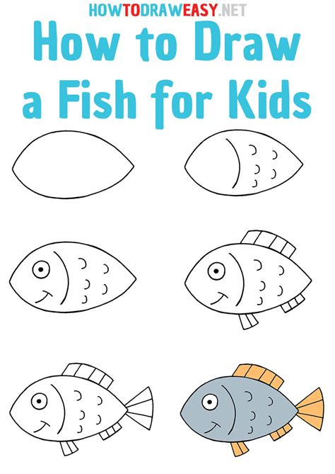 The Best 20 How To Draw A Fish Step By Step For Kids