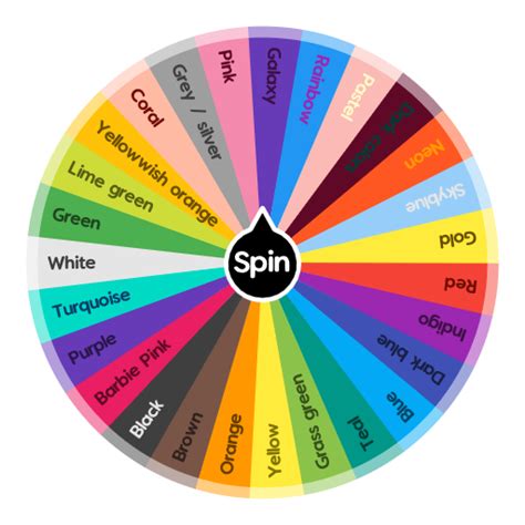 Colors Spin The Wheel Random Picker