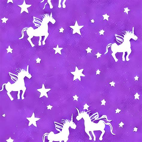Purple Unicorn Pattern · Creative Fabrica