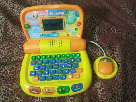 Vtech Tote N Go Laptop Orangewhite Ebay