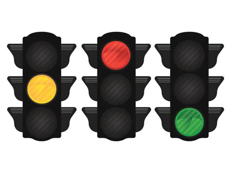 Traffic Light With Yellowredgreen Light By Bluepentool Design And Sell
