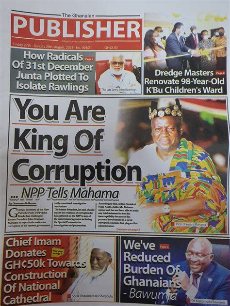 Newspaper Headlines Friday August 27 2021 Prime News Ghana