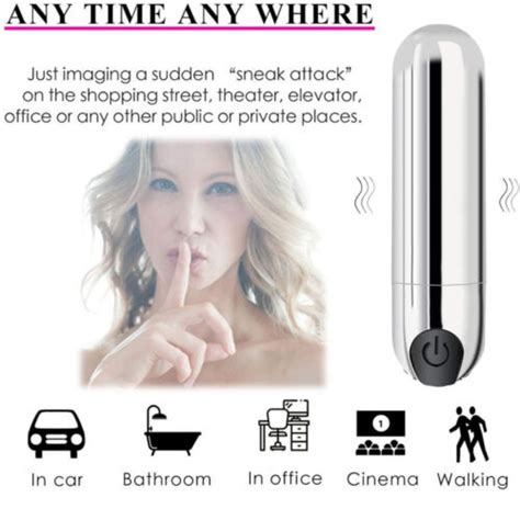 Bullet Vibrator Discreet Vibrating Massager Beginner Vibe Sex Toy 10