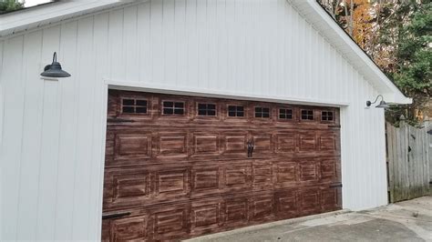 Faux Wood Garage Door Youtube