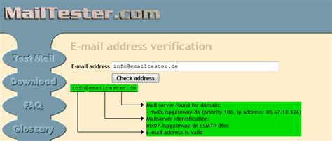 Mailtester E Mail Adressen Checker Verifikation