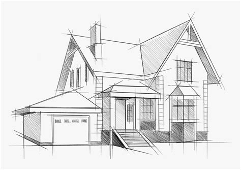 Sketch Of House Sketch Hd Png Download Transparent Png Image Pngitem