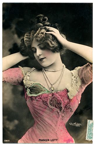 Boudoir Cards Belle Epoque Postcards Manon Loty