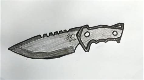 How To Draw Knife From Valorant Step By Step Shn Best Art Youtube
