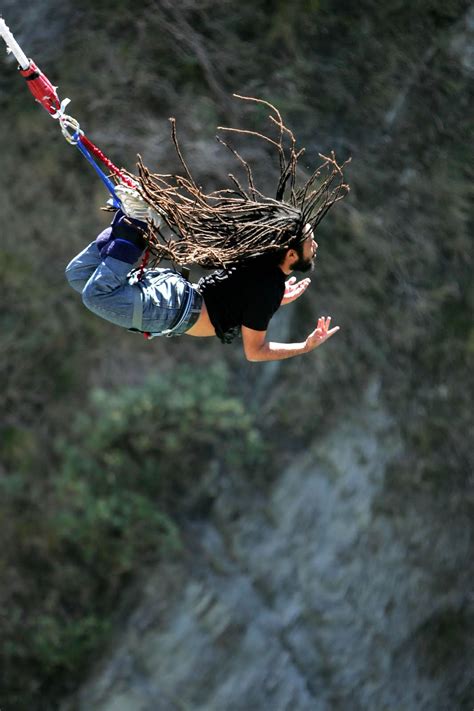 The launching pad is usually erected on a tall structure such as a building or crane, a bridge across a deep ravine, or on a natural geographic feature such as a cliff. Bungee Jumping