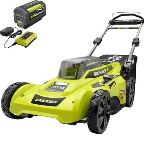 Ryobi Ry401110 Y 40v Brushless 20 In Cordless Battery Walk Behind Push