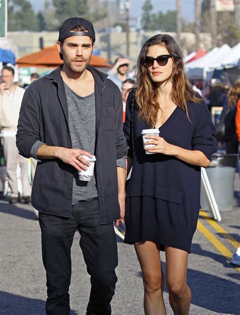 Phoebe Tonkin And Paul Wesley Stroll Through The Farmers Market In