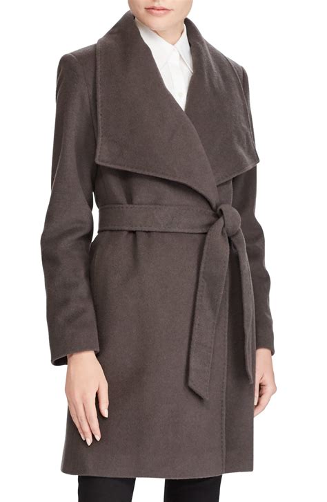 Lauren Ralph Lauren Cashmere Wool Wrap Coat With Images Wrap Coat