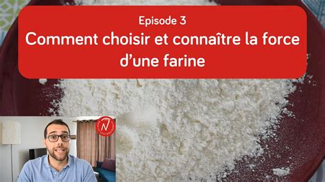 Comment Choisir Et Connaître La Force Dune Farine Episode 3 Youtube