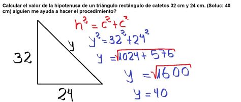 Hallar Los Catetos Conocemos La Hipotenusa Y Un Angulo Trigonometria Images
