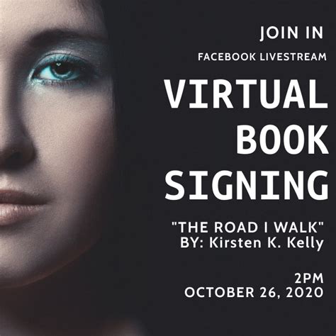 Virtual Book Signing Facebook Live Event Template Postermywall