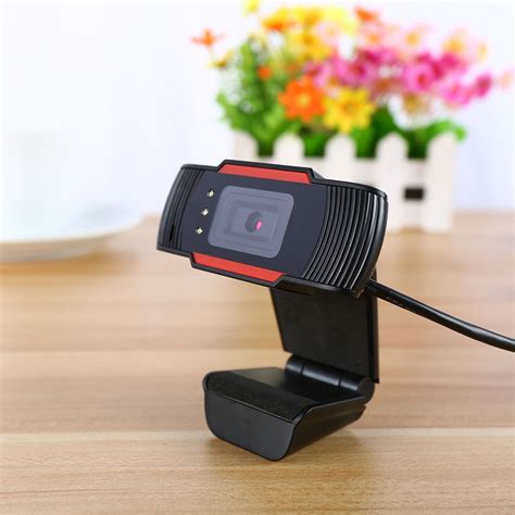 A C MP HD Webcam USB Plug Computer Web Camera With Sound Absorption Microphone LEDs