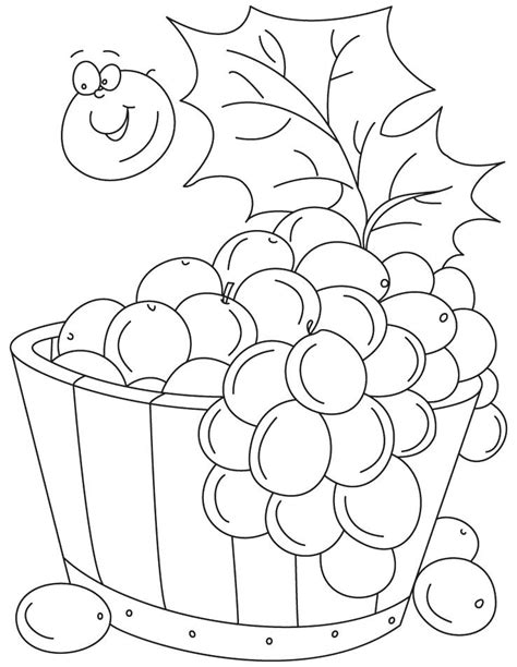 Grape Vine Coloring Page At Free Printable Colorings