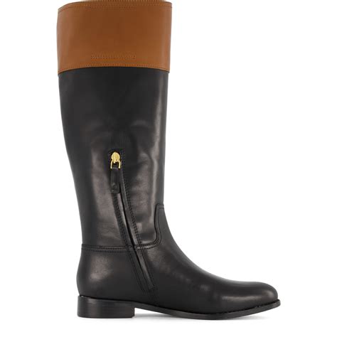 justine burnished leather riding boot black deep saddle tan shoes for every occasion footway