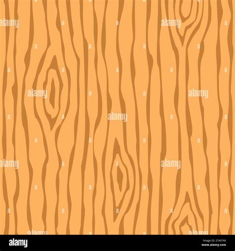 Wood Grain Texture Seamless Brown Wooden Pattern Abstract Background Vector Illustration