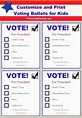 Free Voting form Template Of Free Printable Voting Ballots for Kids ...