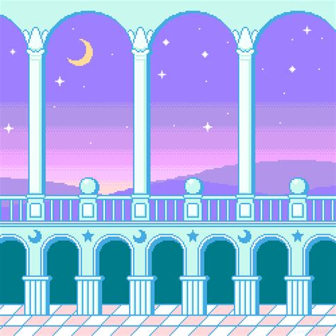 Aesthetic Cute Pixel Background  