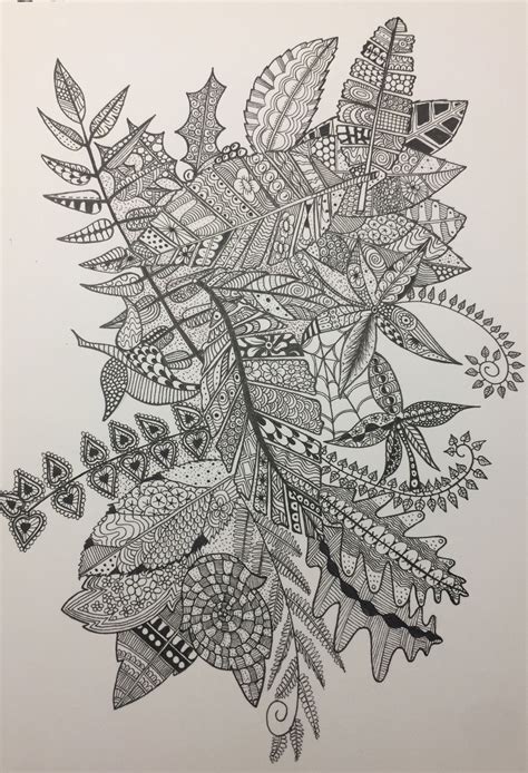Leaves | Zentangle, Leaves