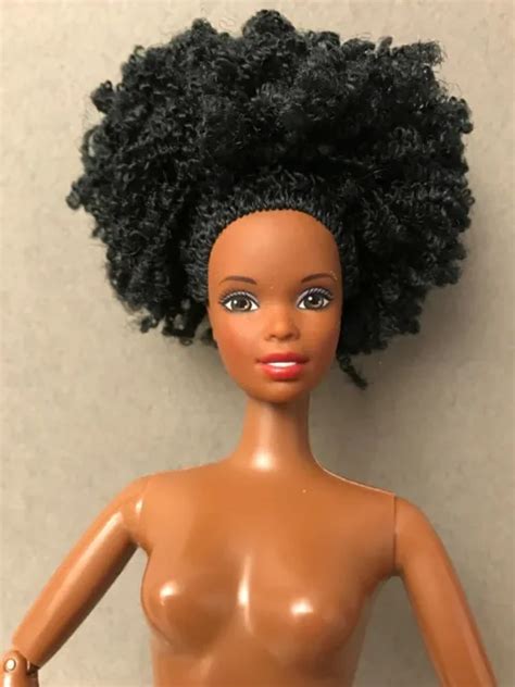 AFRICAN AMERICAN NUDE Barbie Doll AA Silver Headband 35 99 PicClick