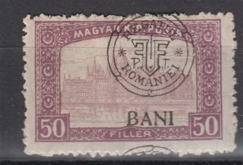 Romania 1919 Stamps Wwi Hungary Occupation Issue 50 Filler Mh Post