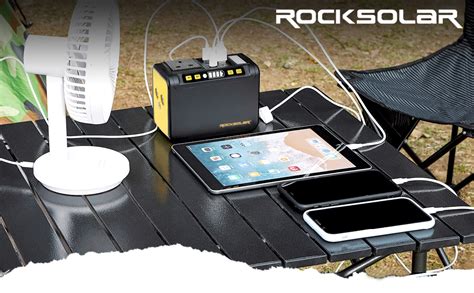 Rocksolar Rs81 80w Peak 120w Ultra Lightweight Portable Power Station