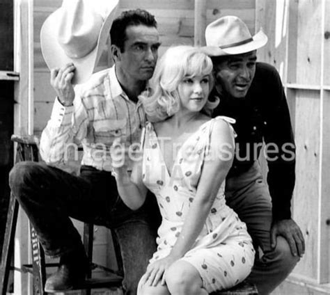 Marilyn Monroe Montgomery Clift And Clark Gable On The Set Of Etsy