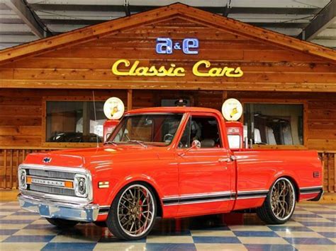 1969 Chevrolet C10 Pickup Red For Sale Chevrolet C 10 350 Cui