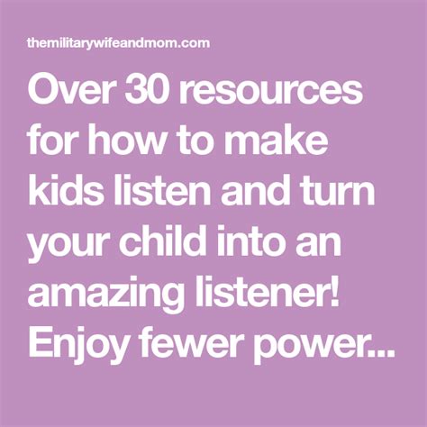 Kids Wont Listen 30 Genius Resources To Help You Succeed Kids Wont