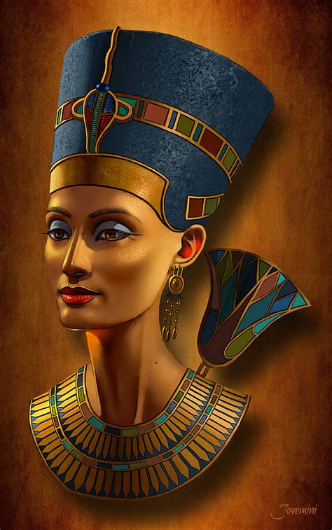 Nefertiti Egyptian Queen On Papyrus Painting By Jovemini Art My XXX Hot Girl