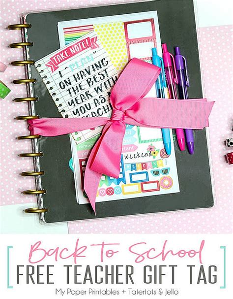 Back To School Diy Teacher T Tags Perfect For Back To School