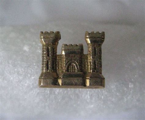 Army Corps Of Engineers 10k Yellow Gold Solid Pin Tie Tack Etsy