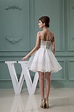 A-Line Short/Mini Sweetheart Beaded White Prom/Formal Evening ...