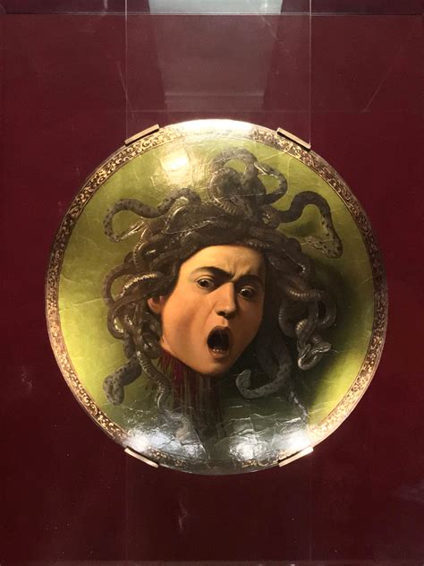 Medusa Caravaggio Oil On Canvas Mounted On Wood 1598 Rart