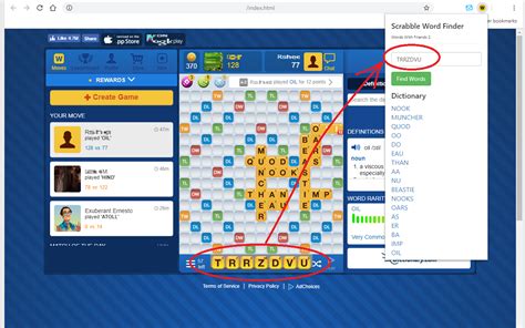 Scrabble Word Finder Browser Extensions
