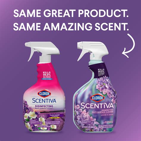 Clorox Scentiva Multi Surface Cleaner Spray Tuscan Lavender And