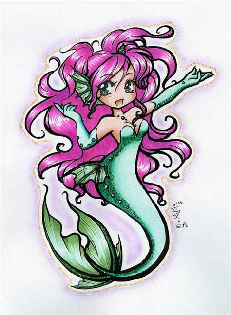 Chibi Mermaid By Childofmoonlight On Deviantart