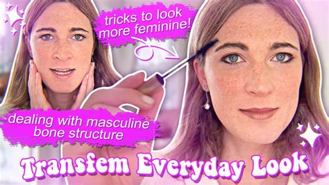 Trans Makeup Tutorial For Everyday Look Feminize Masculine Face Youtube